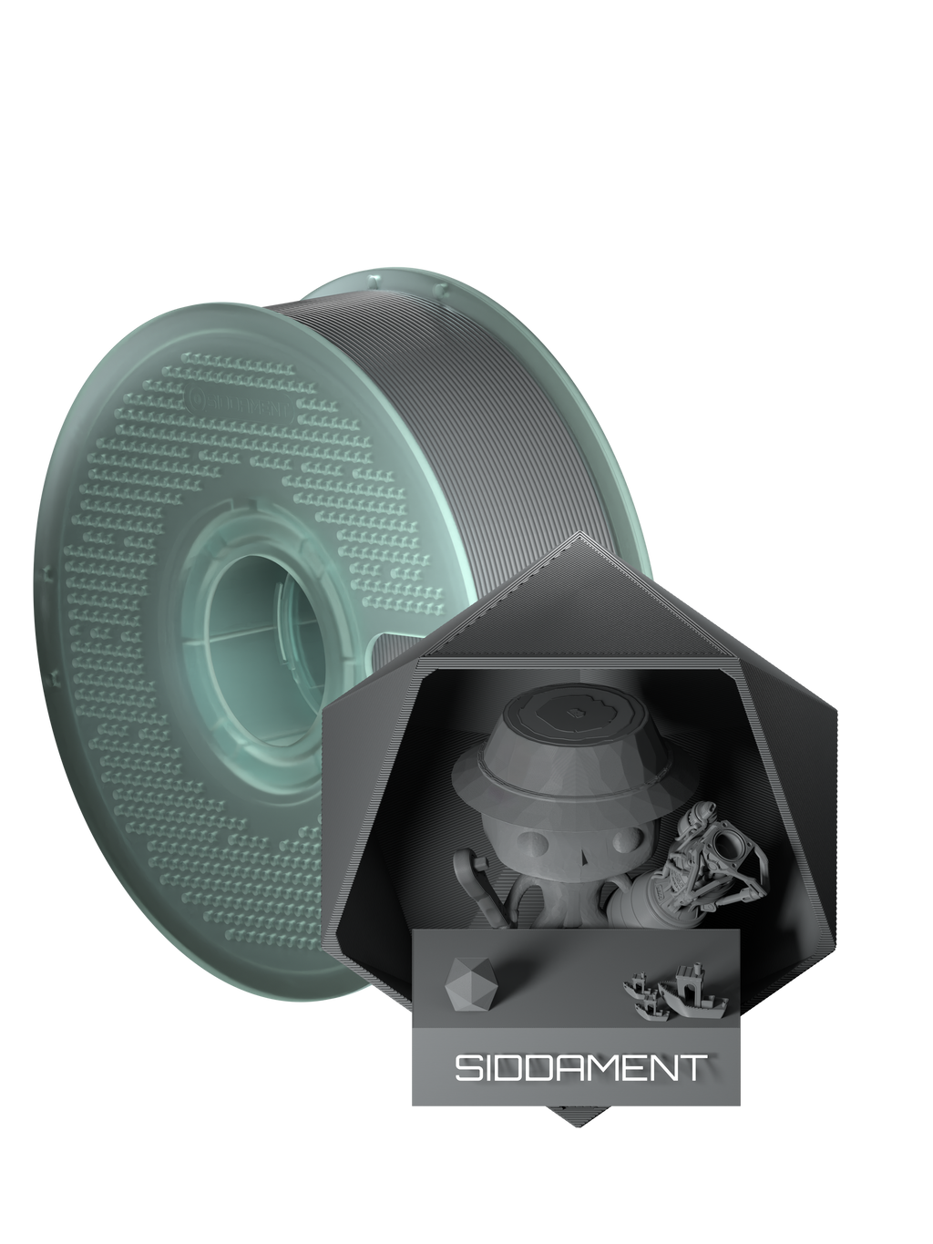 Siddament Matte Burnt Grey PLA V2